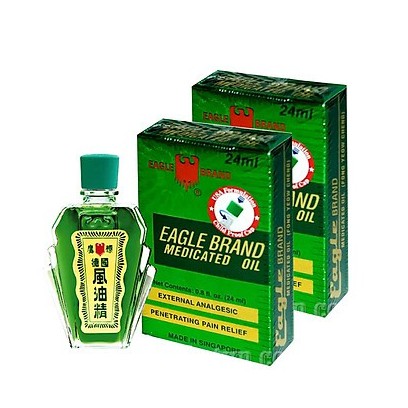 Dầu gió xanh Mỹ EAGLE BRAND Medicated Oil 24ml Hiệu Con Ó -Có Sẵn