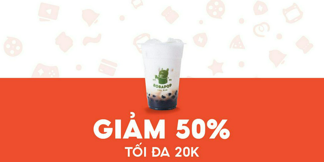 [Scan & Pay] Bobapop- Giảm 20K món Sữa tươi trân châu