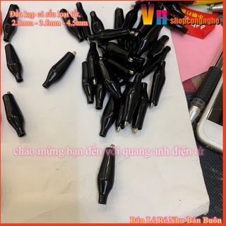Kẹp Cá Sấu [ Siêu Rẻ ] Nhiều Kích Thước [ 1 cặp đỏ đen ]