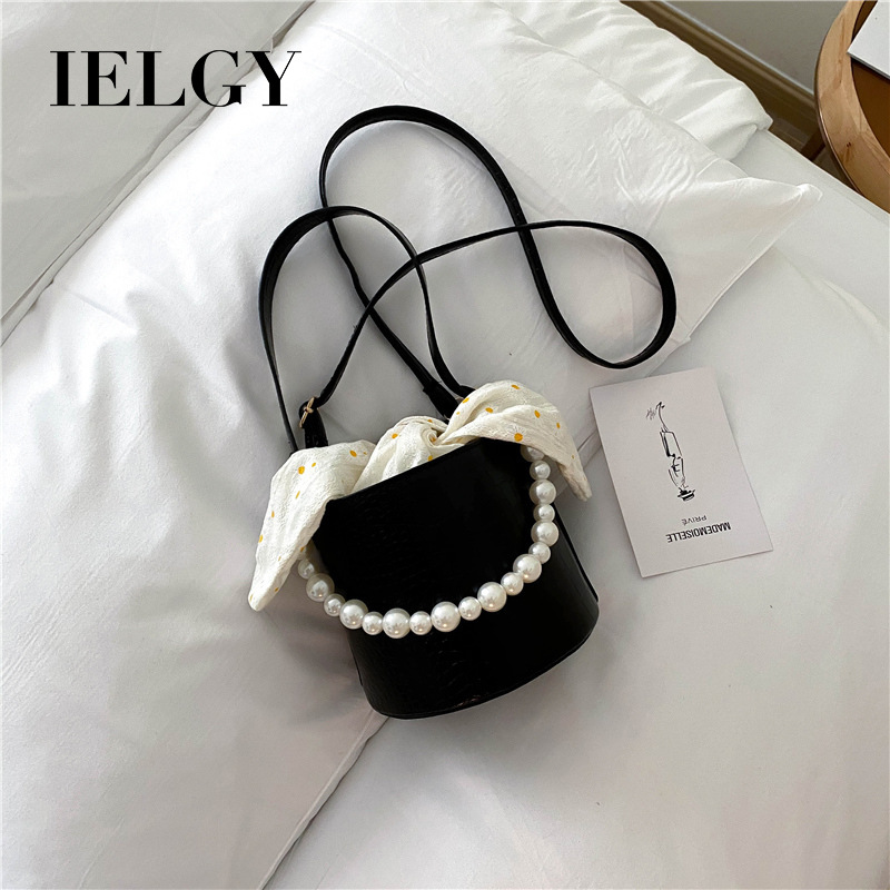 Túi đeo chéo IELGY phối ngọc trai thời trang cho nữ