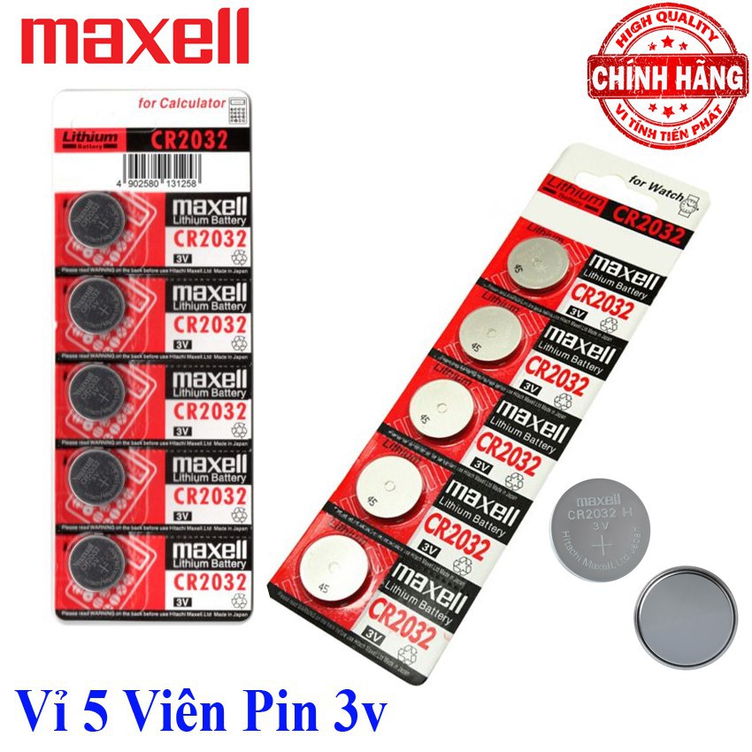 Pin CR2032 Maxell và Sony cho các thiết bị điện, điện tử.