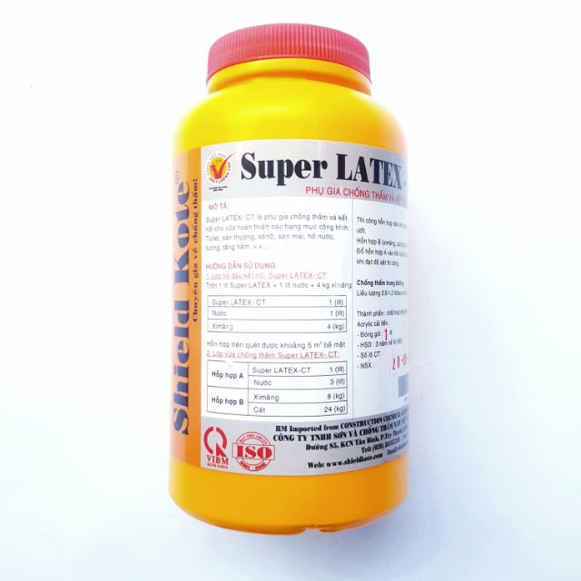 Super Latex - Phụ gia Chống thấm và kết dính Bê tông
