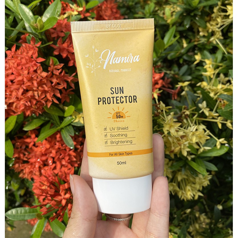Kem Chống Nắng Kiềm Dầu Namira Sun Protector - Bảo Vệ Tối Đa SPF 50+, PA++++, Nâng Tông, Không Nhờn Rít 50ml | BigBuy360 - bigbuy360.vn