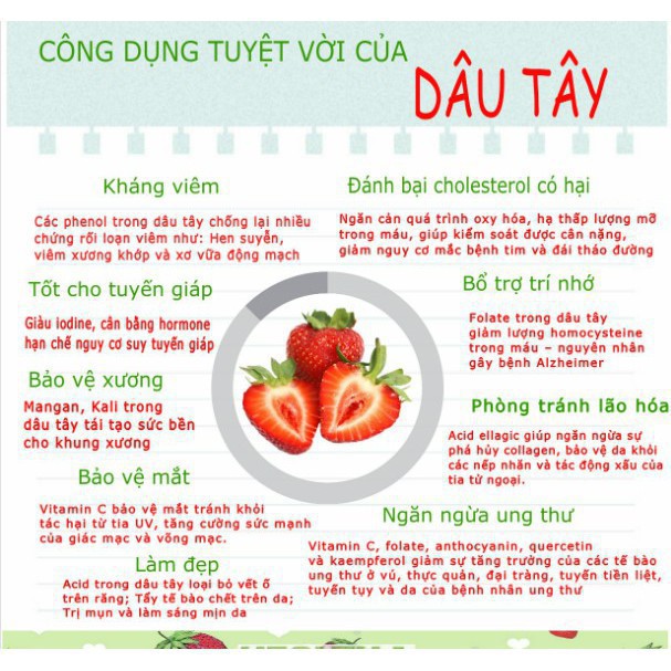 Bột dâu tây nguyên chất Behena - Bột rau củ quả làm đẹp da tạo màu bánh 50Gr