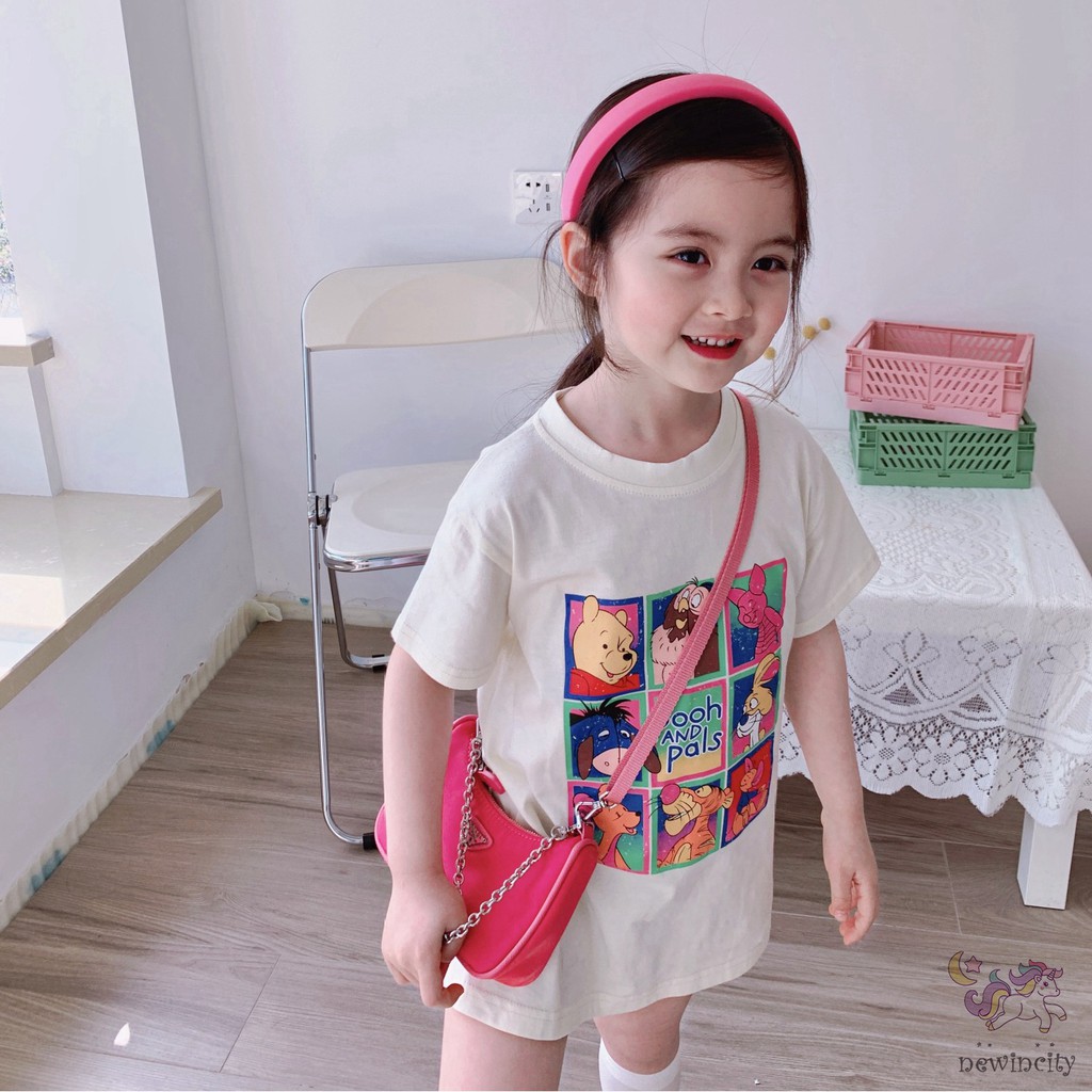 Váy In Họa Tiết Hoạt Hình Đáng Yêu Dành Cho Bé Gái