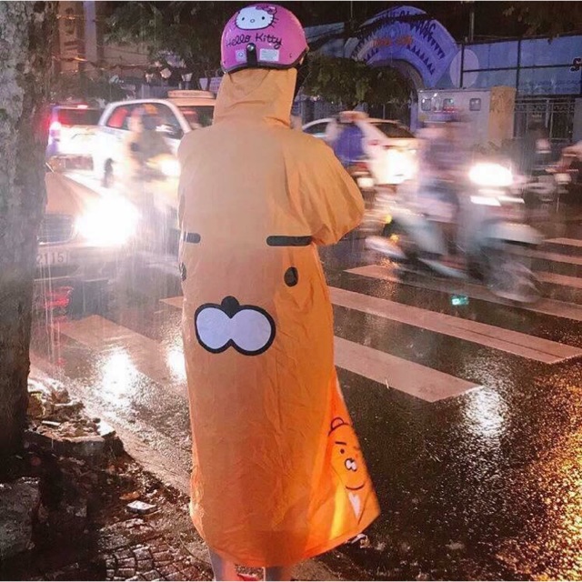 Áo mưa gấu cho người lớn