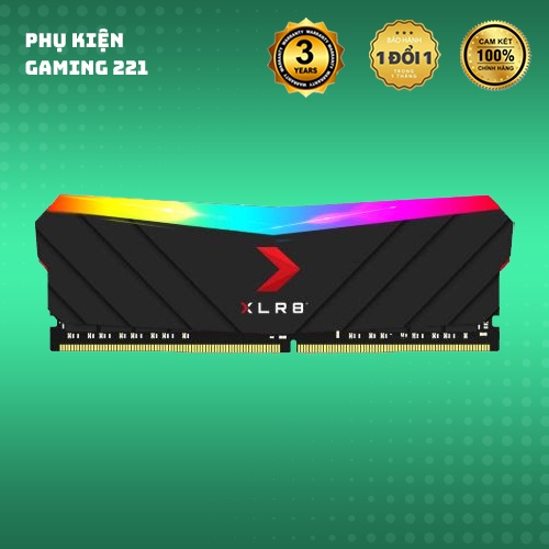 Ram máy tính - PNY XLR8 RGB 8GB DDR4 3200Mhz - Hàng Chính Hãng