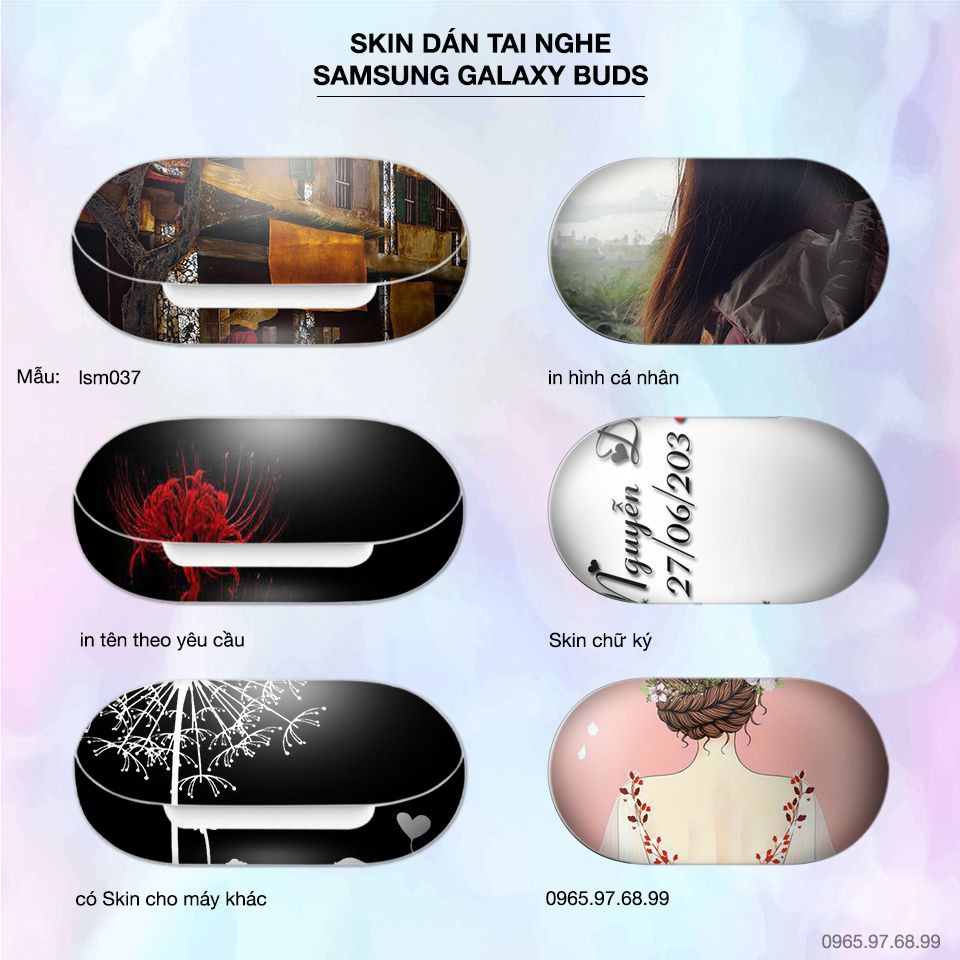 Skin dán tai nghe Samsung Galaxy Buds in hình Phố cổ Hà Nội - lsm038