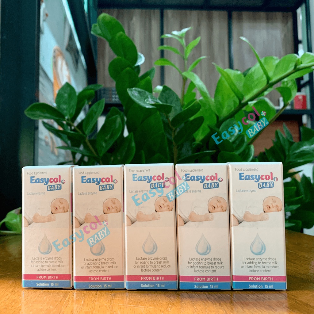 Enzym lactase  Easycol Baby cho trẻ bất dung nạp Lactose cải thiện tiêu hóa nhập khẩu Châu Âu dung tích 15ml