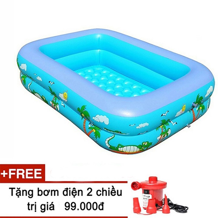 Bể bơi 1m2+Bơm cho bé