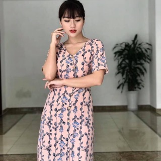 Váy xuông đai eo voan lụa 2 lớp