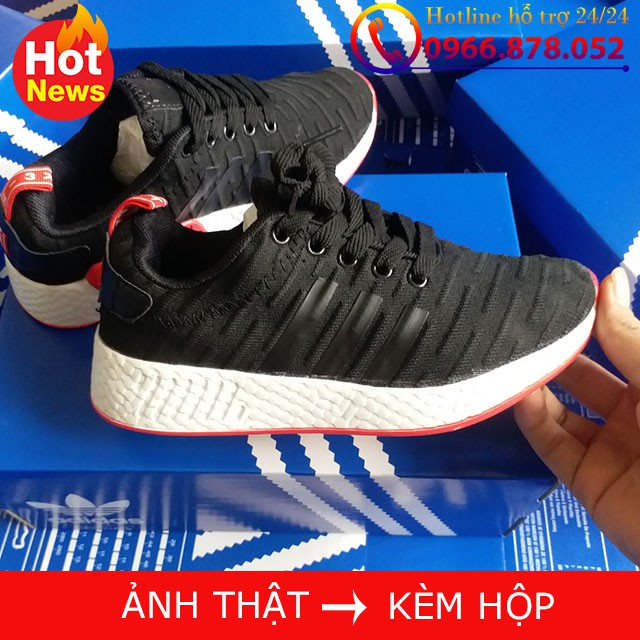 XIÊU Hạ Giá Xốc Giày Nmd R2 đen Gân 3 vạch | Full box nhé | < 2020 new new ♚ ˇ - "