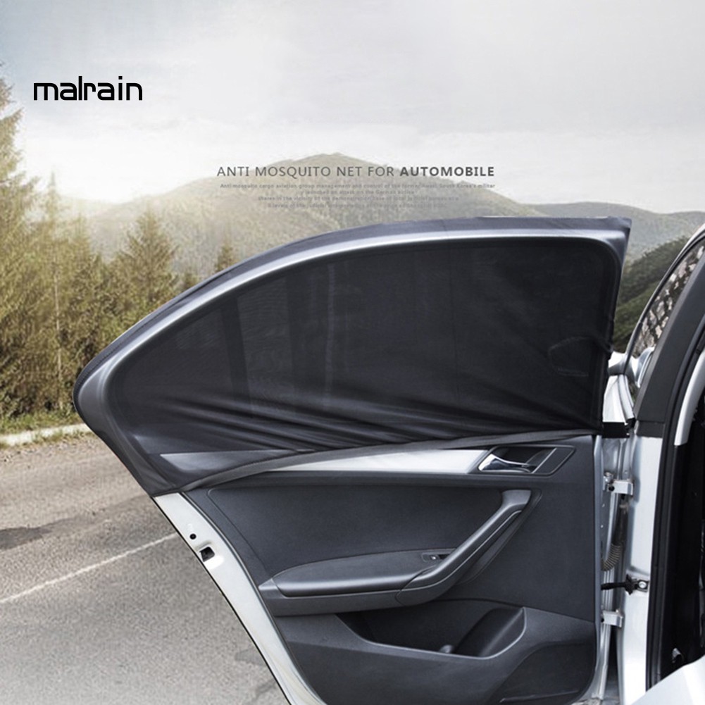 Set 2 lưới chống muỗi gắn cửa xe ô tô thiết kế tiện dụng