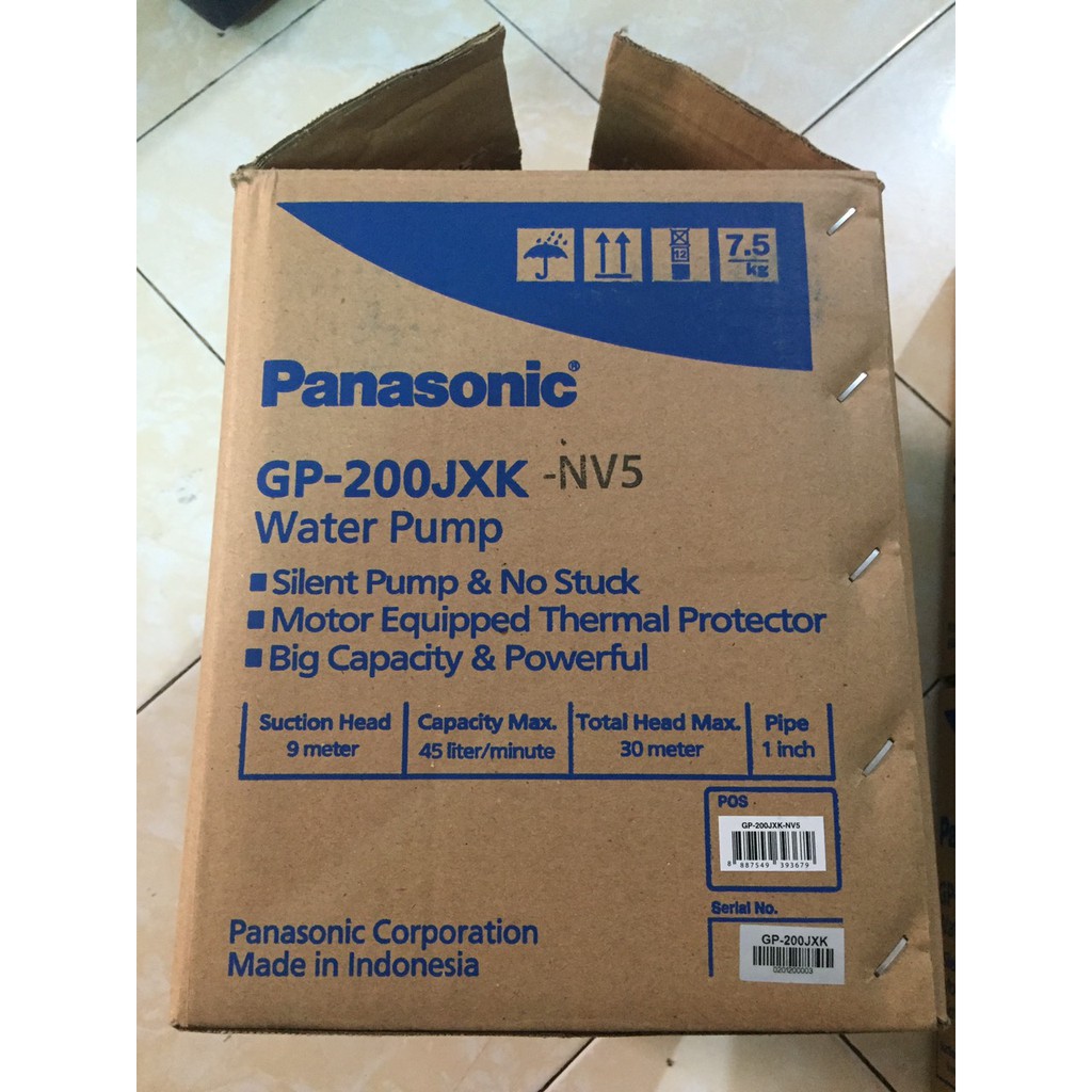 Máy bơm nước chân không Panasonic GP-200JXK, Bơm hút nước lên bể mái, bơm hút đường ống nước thành phố