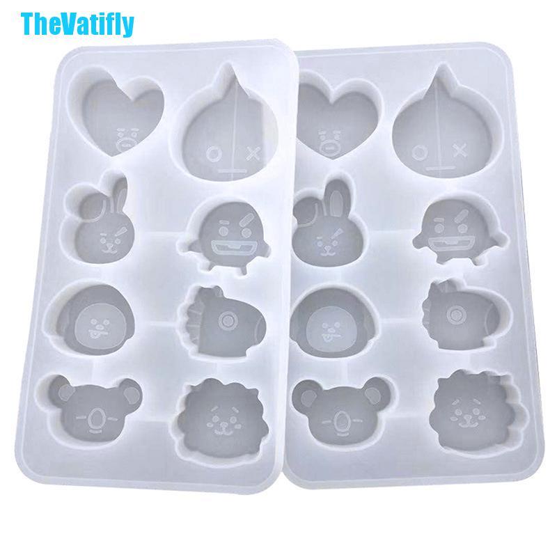 Khuôn Làm Bánh / Xà Phòng Bằng Silicon Hình Hoạt Hình Dễ Thương Diy