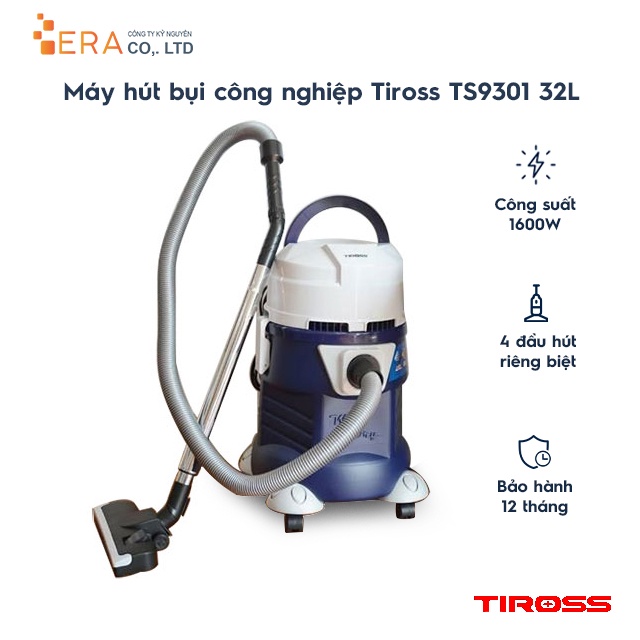 Máy hút bụi công nghiệp Tiross TS9301 32L