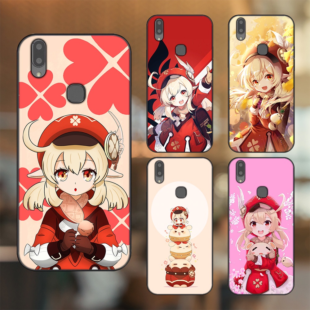 Ốp lưng Vivo V9, Y85, V11i viền đen in hình Klee Genshin Impact