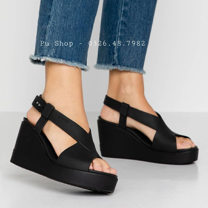 [Quảng Châu] Giày Sandal Cross nữ đế xuồng - Cross Brooklyn High Wedge