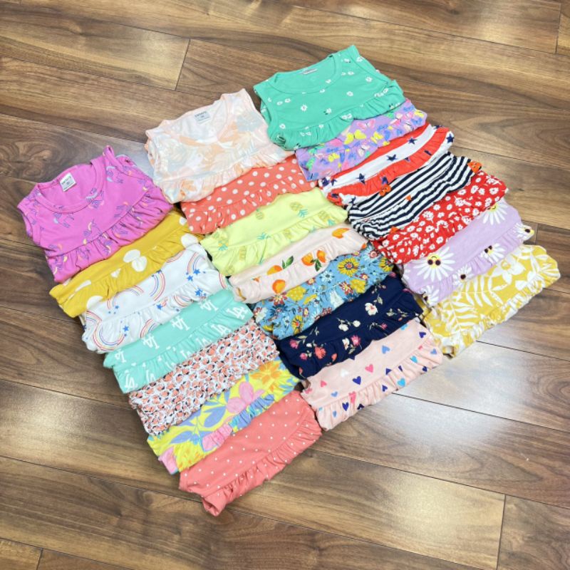 ✓11_22kg✓Váy cotton xuất dư ba lỗ cách điệu BẢNG MÀU 1 MÃ SN001