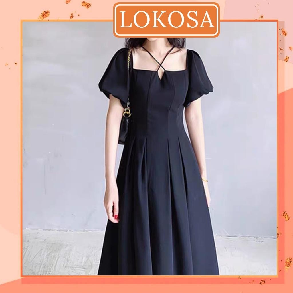 Váy Trắng Dự Tiệc Nữ Sang Trọng LOKOSA Đầm Xòe Công Chúa Dáng Dài Thiết Kế Cao Cấp Công Sở VD097