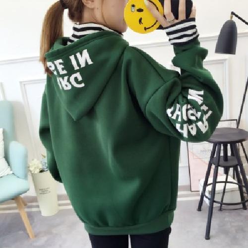 Áo Sweater Lông Dày Dáng Rộng Kiểu Hàn Quốc Thời Trang Thu Đông 2018 Cho Nữ