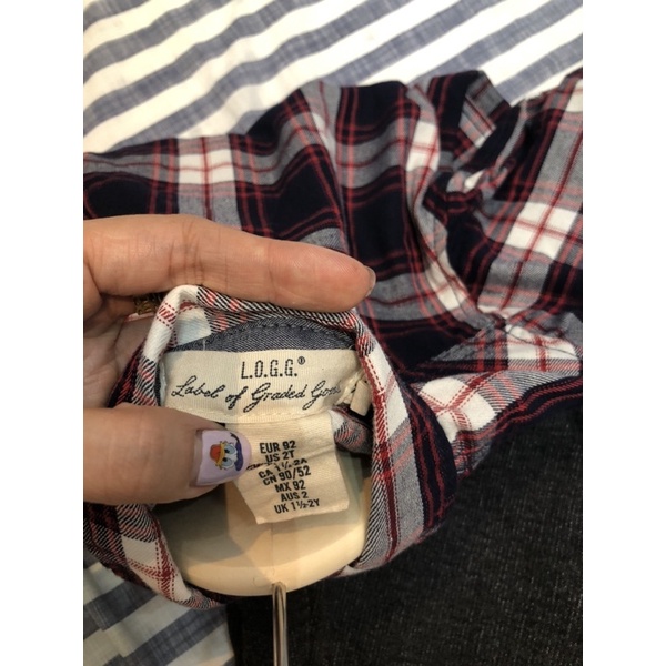 Áo sơ mi kẻ caro đỏ cho bé H&M