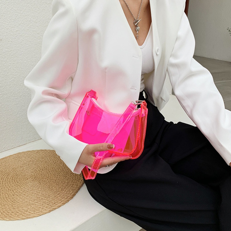 Túi Xách Đeo Dưới Cánh Tay Màu Trơn Kiểu Vintage Thời Trang Cho Nữ