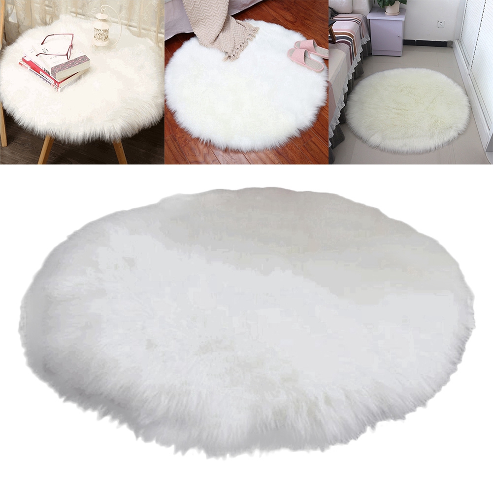 Thảm trải bằng lông cừu mềm mại chống trượt có thể giặt được tiện lợi