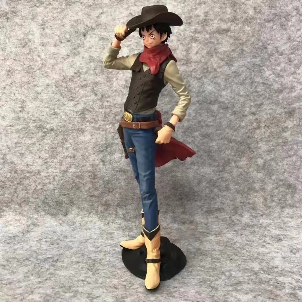 Mô Hình Nhân Vật Hoạt Hình one piece 18cm Mô Hình Nhân Vật Luffy Cowboy Zoro Luffy Nami Trong One Piece