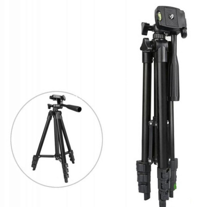 Giá đỡ Tripod 3120 - Kèm kẹp điện thoại 3 chân-Gậy livestream, quay tiktok ,quay video,chụp ảnh chống rung TimShop