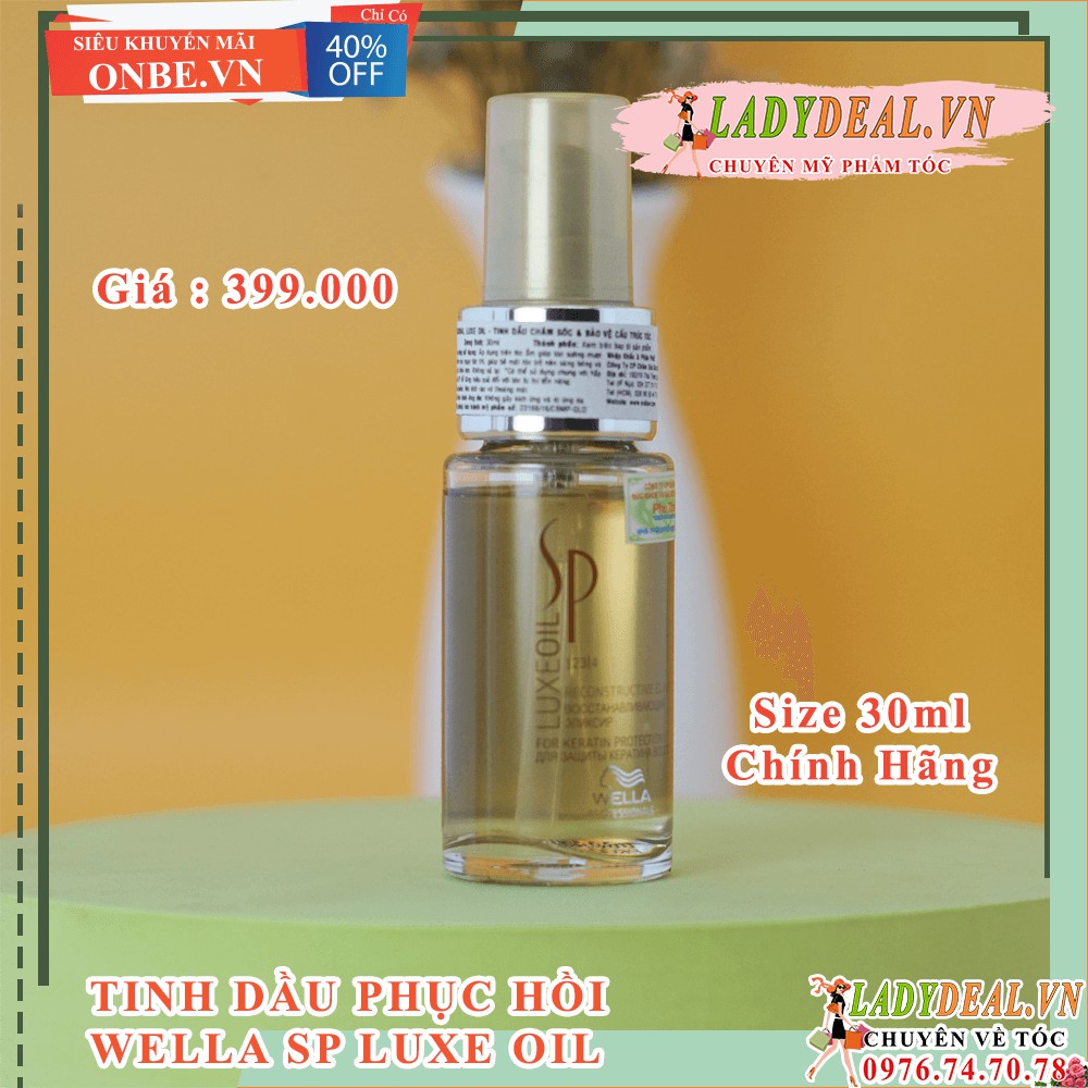 [ Ladydeal.vn ]Tinh Dầu Phục Hồi Tóc Wella Sp Luxe oil 30ml - 100ml