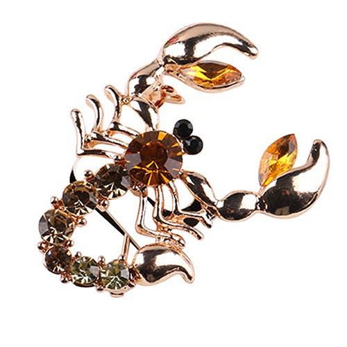 Ghim gài áo hình bò cạp xinh xắn