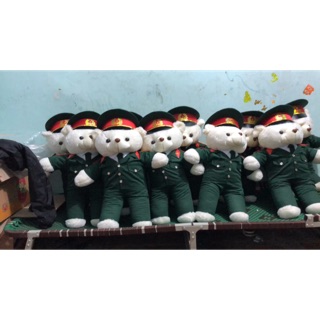 gấu đặc công-2 gấu 55cm-1g40cm