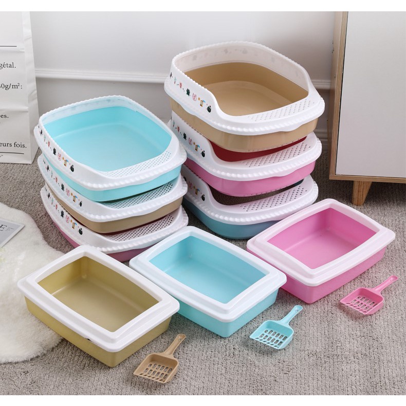 tổng hợp khay vệ sinh mèo, tặng xẻng