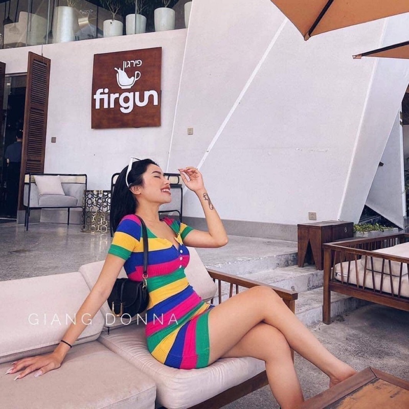ĐẦM BODY CẦU VỒNG GÂN LOẠI 1
