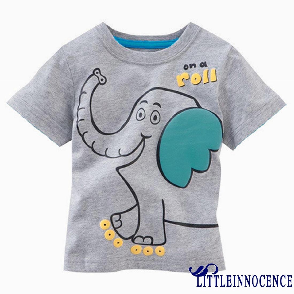 ❤XZQ-2015 Cool Children Baby Kids Boys Cartoon Tees Tops T-shirts 1~6Y