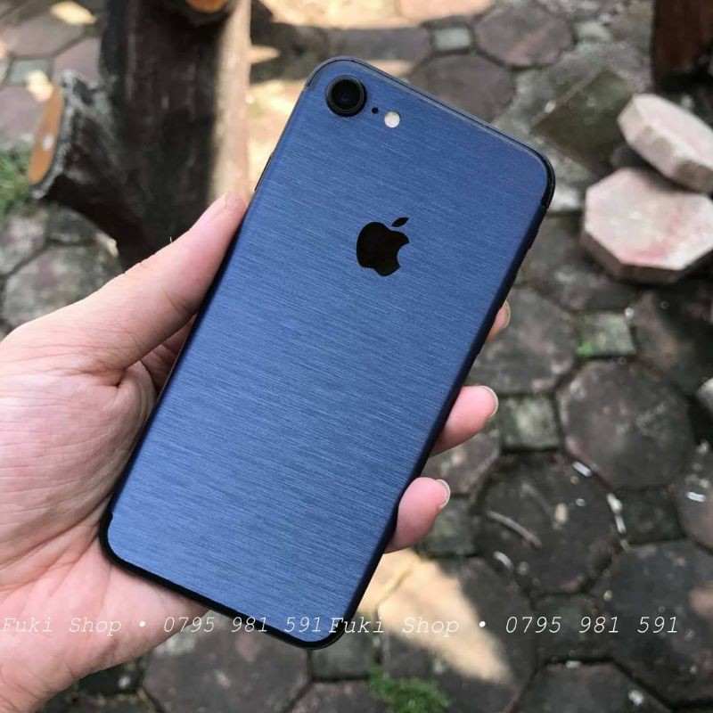 [IPHONE]Tấm Dán Skin Brushed Deep Blue Full Viền 5 6 7 8 6plus 7plus 8plus X XS XR XSMAX 11 PRO MAX 12 PRO MAX