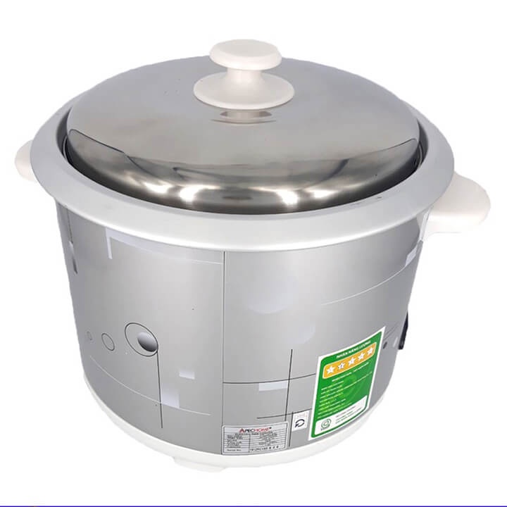 Nồi cơm điện nắp rời 1.2 lít APECHOME - lòng nồi chống dính - bảo hành 12 tháng