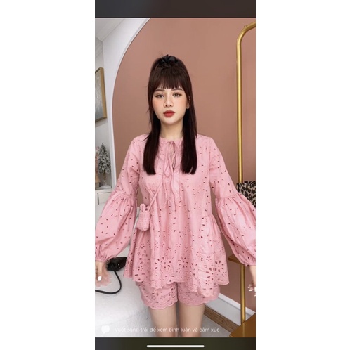 Set hồng baby Kim Anh Bùi hàng chuẩn ngn