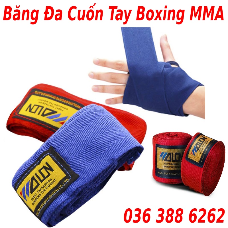 Găng tay boxing băng đa cuốn tay boxing walon chính hãng 3m ( 1 cặp )