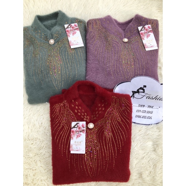 ÁO LEN TẶNG MẸ - TẶNG BÀ (Lông thỏ cao cấp -  Mẫu mới) | BigBuy360 - bigbuy360.vn