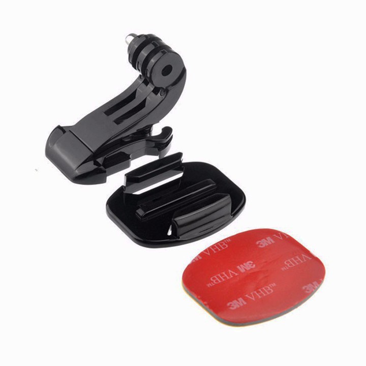 Bộ J-Hook mount GoPro và đế dán nón bảo kiểm Tròn keo 3M