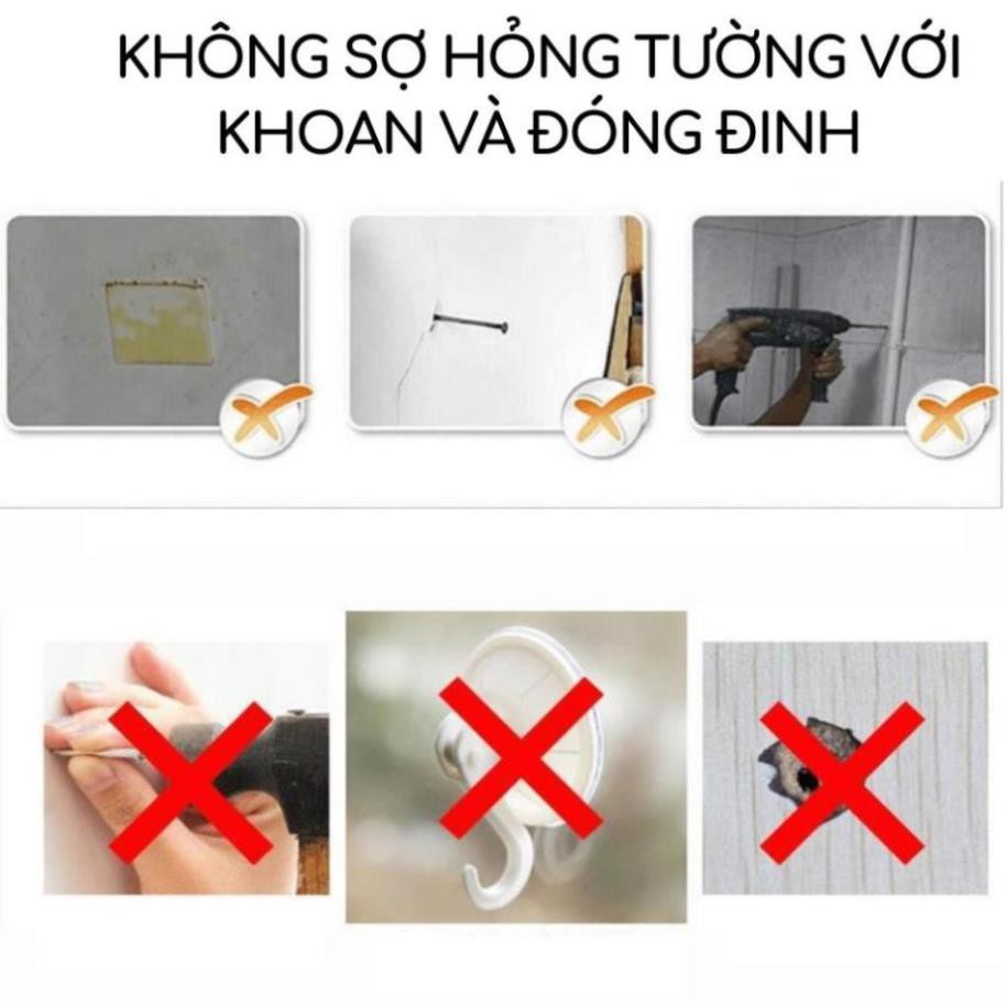 Móc dán tường móc treo đồ siêu dính chịu lực siêu chắc siêu bền trong suốt 3 lớp 3D đa năng tiện dụng Inox Zozon