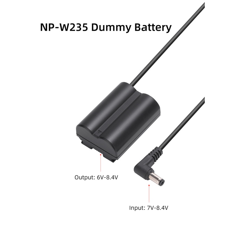 Bộ Pin Ảo Kingma NP-W235 Kèm Bộ Chuyển Đổi Nguồn Điện EU Plug Power Adaprter