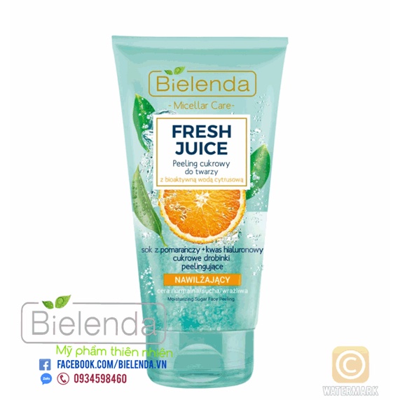 TẨY TẾ BÀO CHẾT CHO DA MẶT BIELENDA FRESH JUICE CHANH 150ML CHÍNH HÃNG - 8665