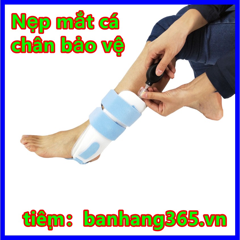 Bơm hơi mắt cá chân nẹp mắt cá chân bong gân cố định nẹp mắt cá chân varus valgus chỉnh sửa bóng bảo vệ