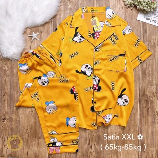 Đồ bộ pijama lụa satin cao cấp bigsize