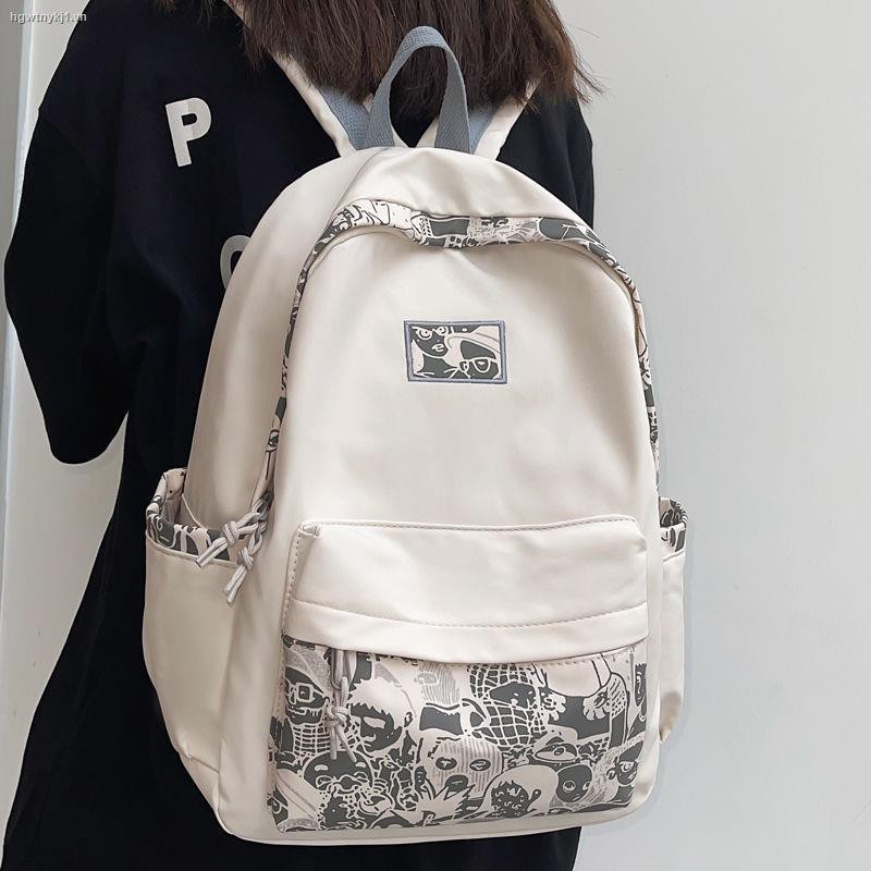 Ba lô đi học thiết kế phong cách harajuku đơn giản thời trang mùa hè dành cho nữ