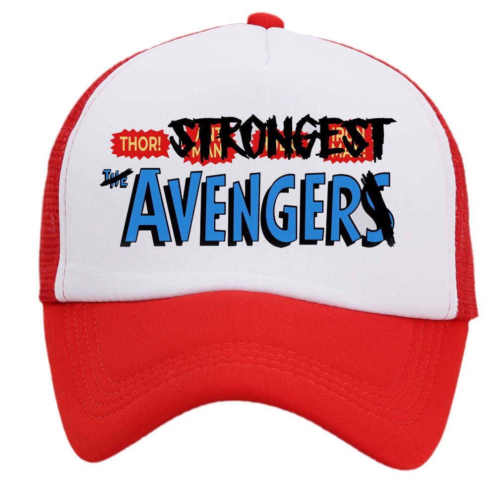 The strongest avenger Mũ Lưỡi Trai Đỏ In Hình thor love and thunder trucker Cho Ngày Của Cha