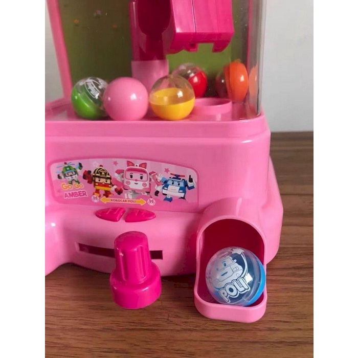 ĐỒ CHƠI MÁY GẮP BÓNG MINI POLI-máy gắp kẹo